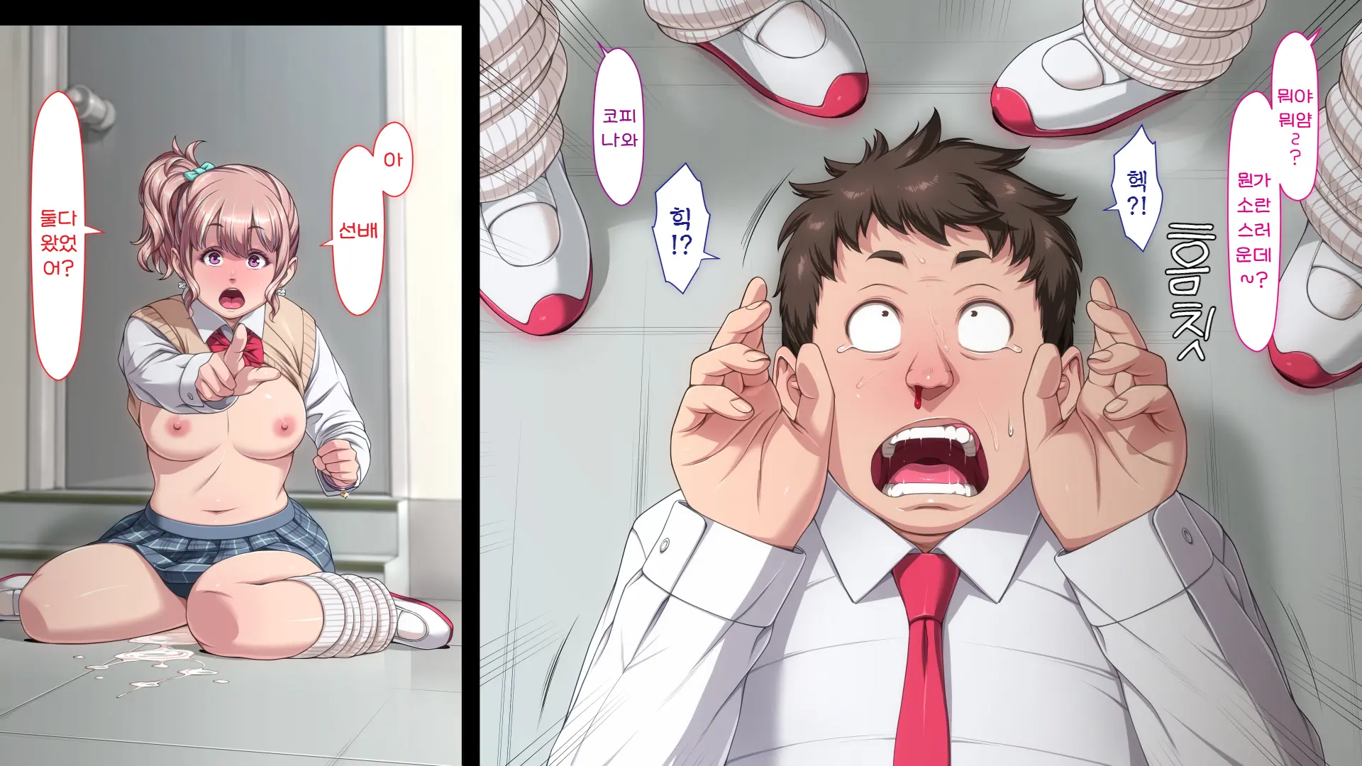 Manabiya Slut Yariman JK No H Na Gakuen Seikatsu Zenpen | 마나비야 거침없이 걸레 JK의 H스런 학교생활 전편